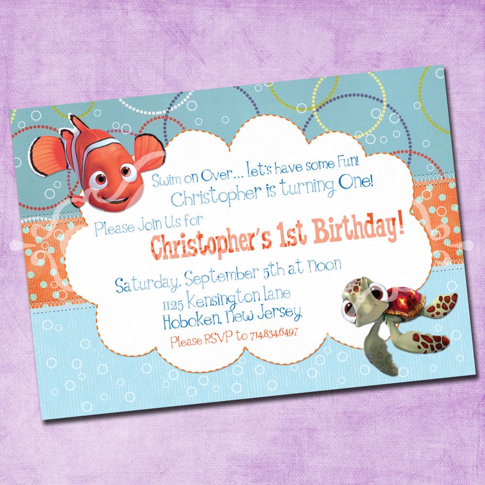Doc  15001071  Finding Nemo Party Invitations â Finding Nemo Party
